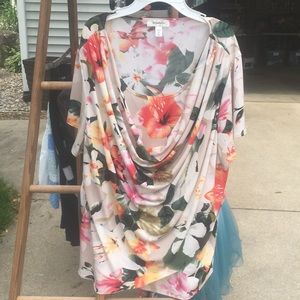 dressbarn | floral scoop neck blouse